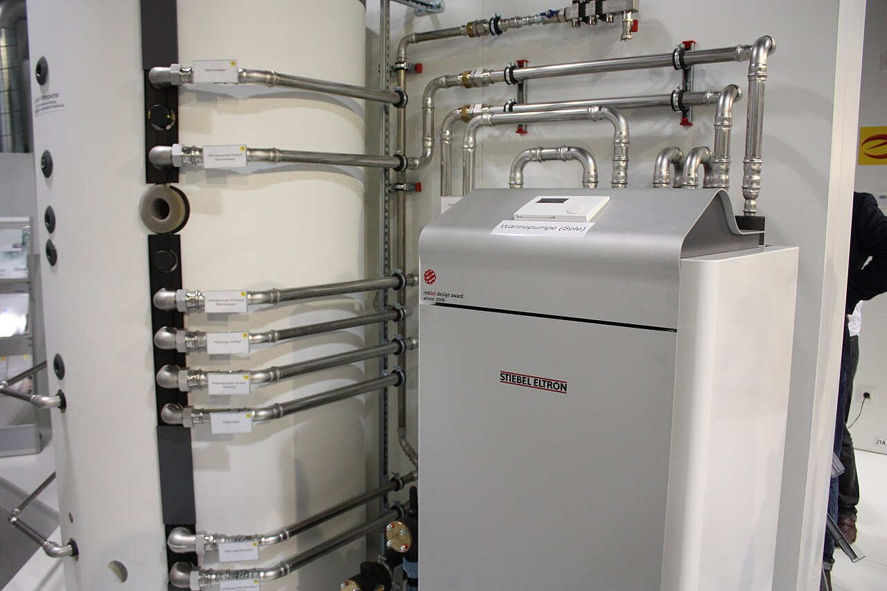 Heizraum mit Hydraulik — Belegfoto, nicht Ihr Keller